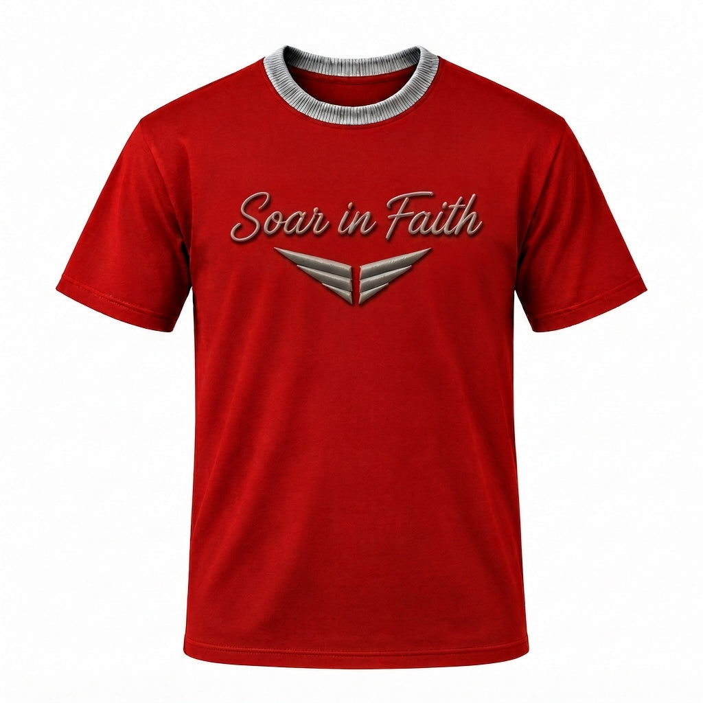 Soar in Faith T-Shirt — Red