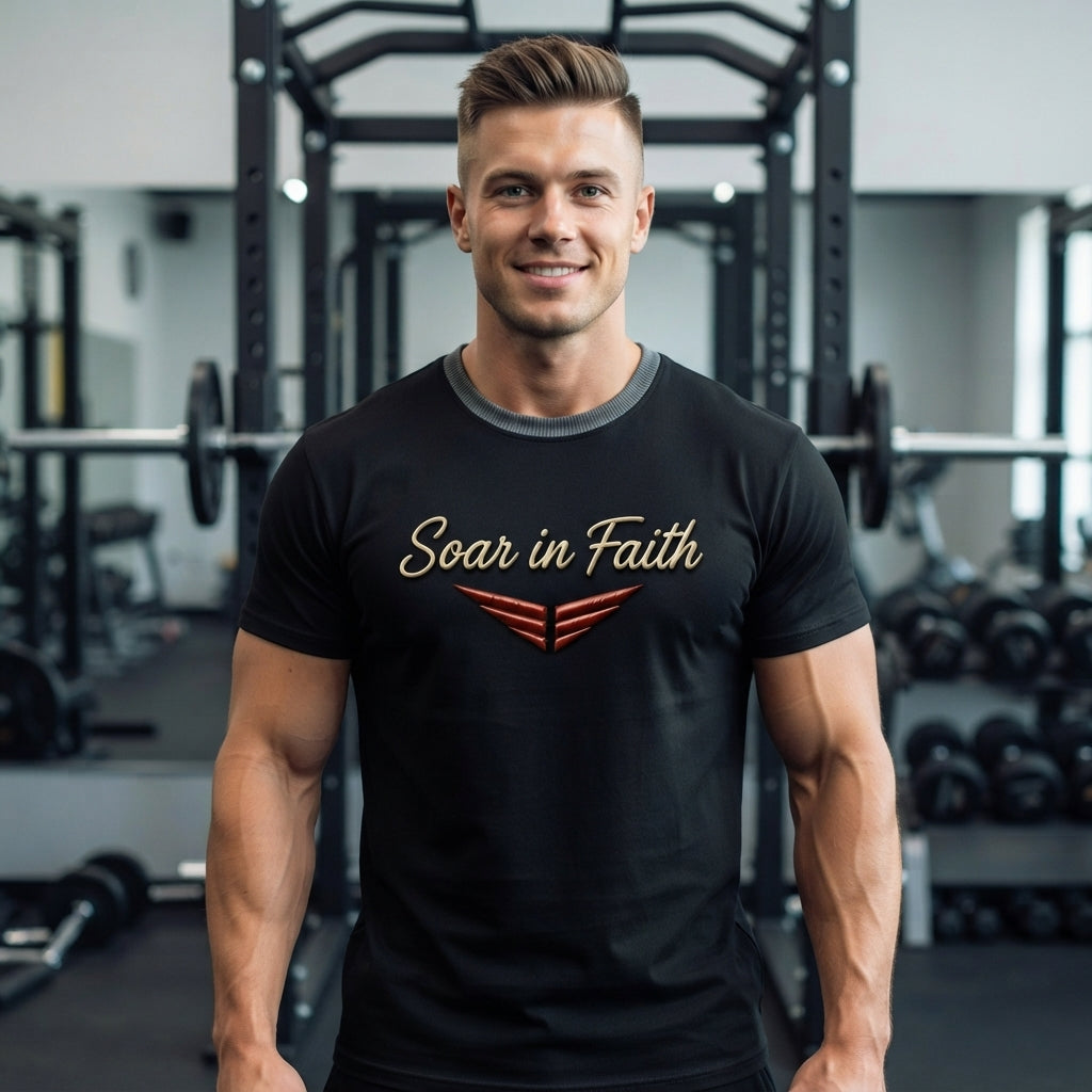 Soar in Faith T-Shirt — Black