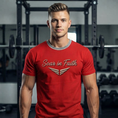 Soar in Faith T-Shirt — Red