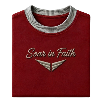 Soar in Faith T-Shirt — Red