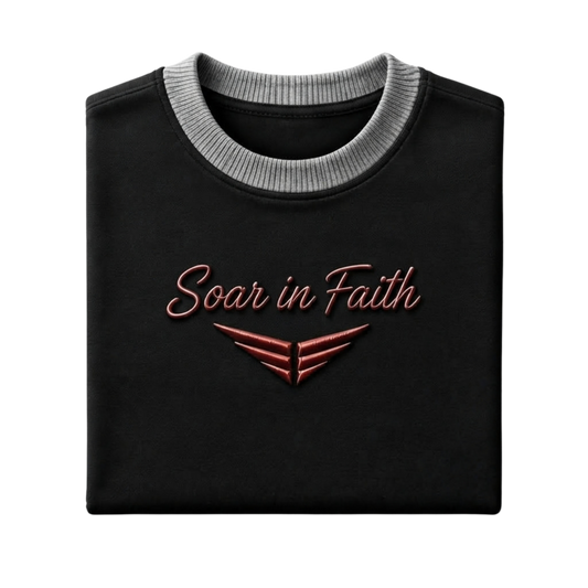 Soar in Faith T-Shirt — Black