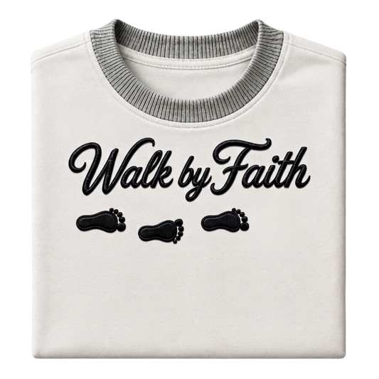 Walk by Faith T-Shirt — Ivory